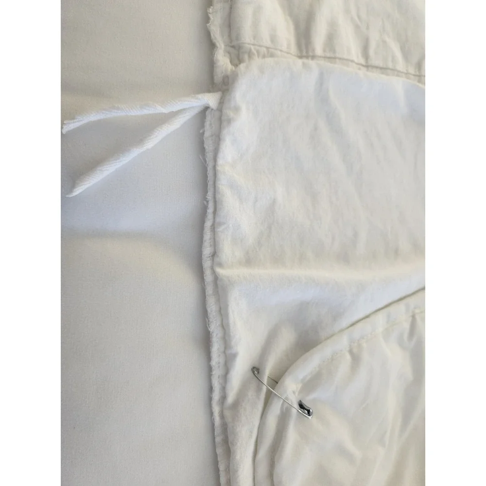 Queen White Waffle Weave Duvet Cover + Ikea Insert and Sham Set Threshold